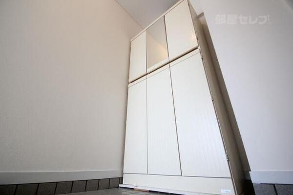 立派な下駄箱が付いています。（401号室）