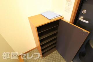 かわいい下足箱がありますよ。