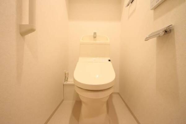 清潔なトイレですね。