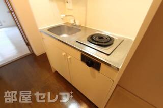 一口コンロのシステムキッチンです。