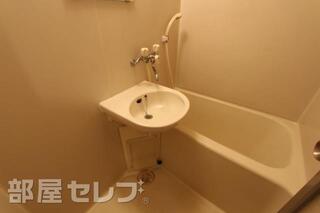 洗面付きのお風呂場です。