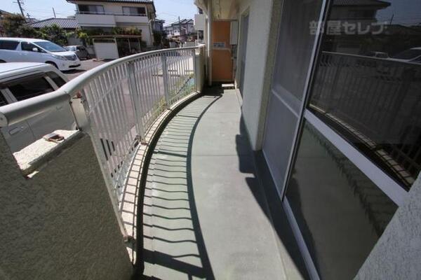 日当たりの良いベランダです。