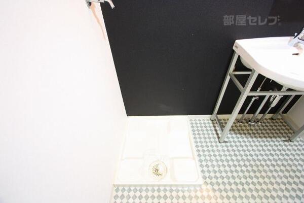 室内洗濯機置き場です。