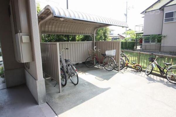 駐輪場です。