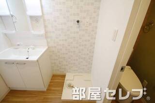 室内洗濯機置き場。