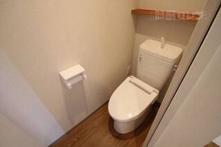 落ち着きのある色のトイレです。