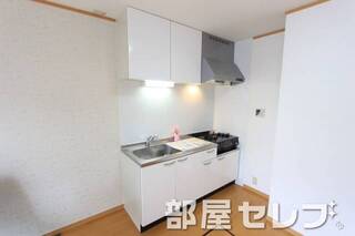 2口コンロ設置キッチン。