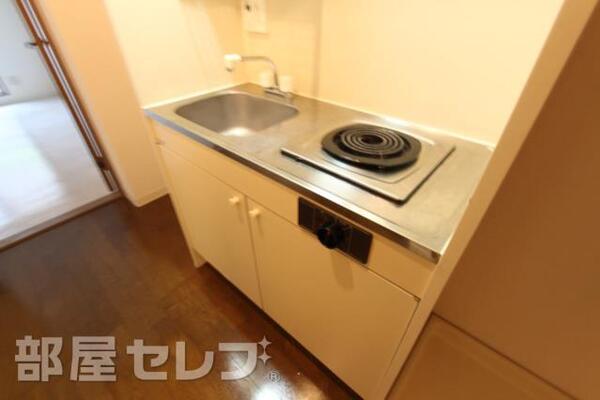 一口コンロのシステムキッチンです。