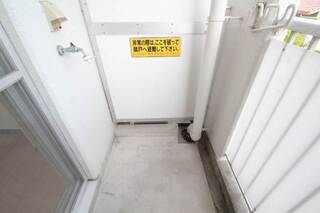 洗濯機置き場です。