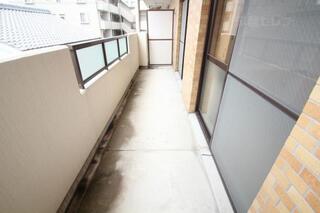 広いベランダ。