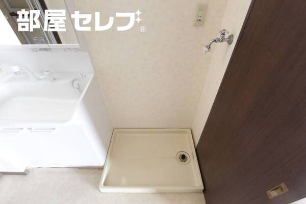 室内洗濯機置き場。