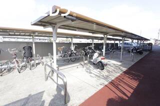 自転車置場。