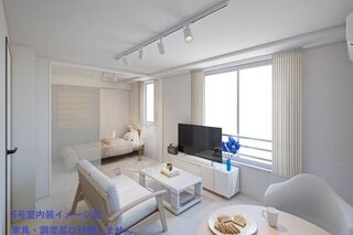 6号室のイメージ図となります。家具・調度品は付属しません。