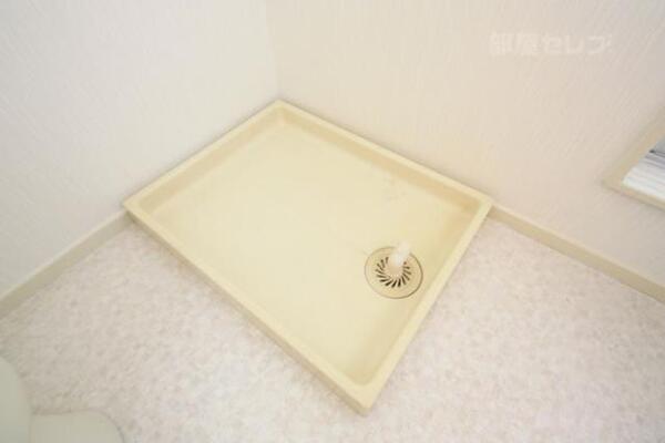 室内で洗濯ができます。