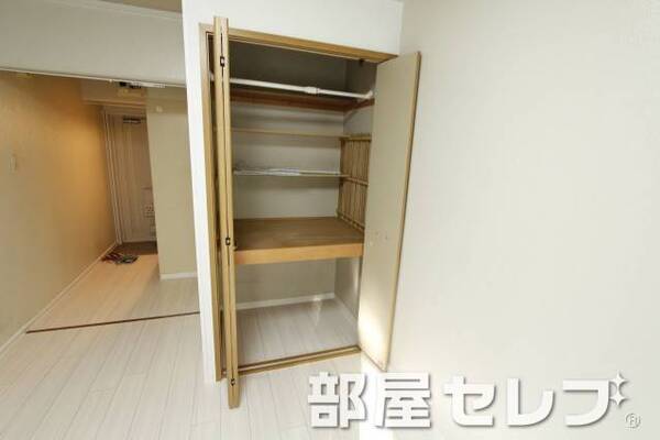 使いやすいサイズの収納です。