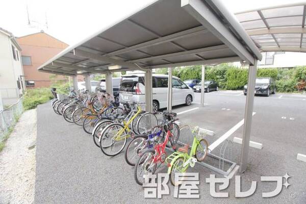 自転車置き場。