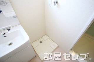 室内洗濯置き場で安心。
