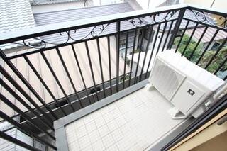 日当たりの良いベランダです。