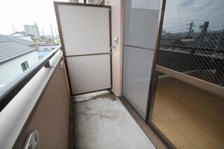 水はけの良いベランダです。