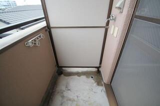 室外洗濯機置き場です。