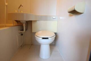 トイレで考え事でも。