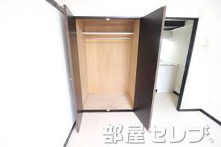 ハンガーポール付きの収納です。