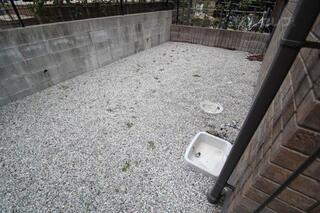 広いお庭に洗い場もあります。