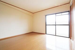 広めの洋室は日当たりもいいです。