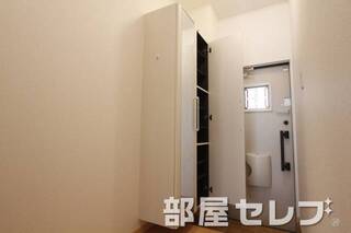 たっぷり入れらるシューズボックス。モデル写真です。