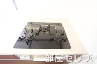 3口コンロ。