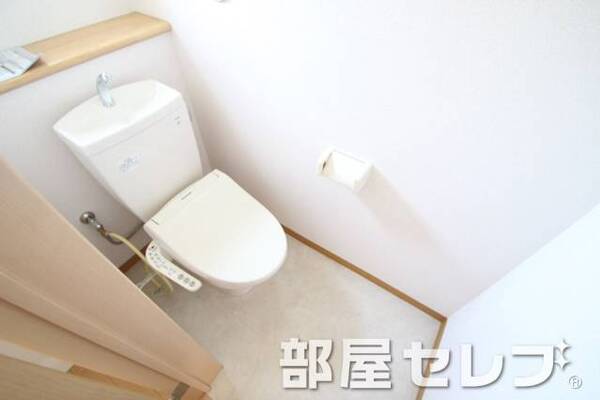 温水洗浄便座ですっきり。