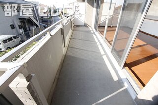 南向きのベランダです。