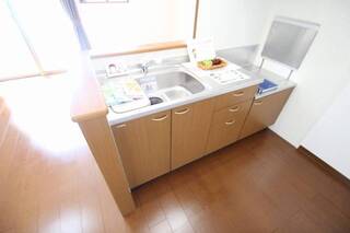 お好きなコンロを置けます段落ちキッチン。202コピー