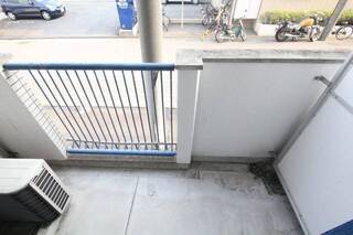 ベランダでいっぷく…