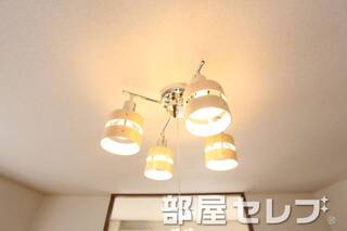 ダイニングルームにも照明付き。