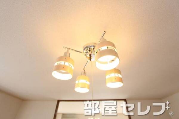 ダイニングルームにも照明付き。