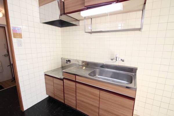 ２口ガスコンロ設置可タイプのキッチンです