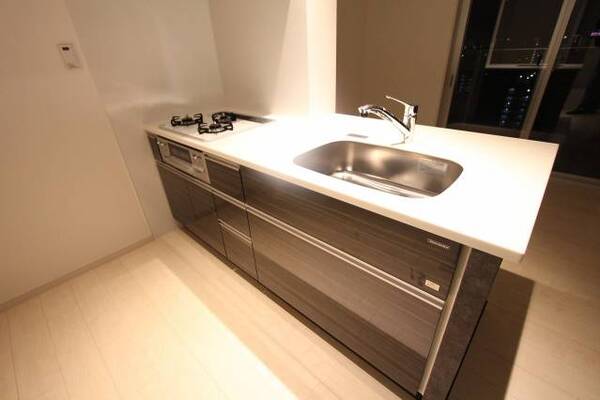 3口ガスコンロ設置です