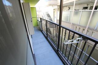 広いベランダです。