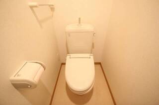 清潔感あるトイレです。※他号室の写真です