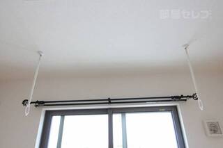 室内物干付。部屋干しも簡単★