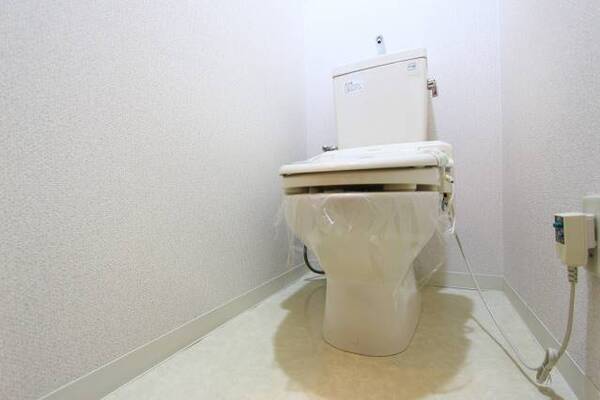トイレで考え事でも。